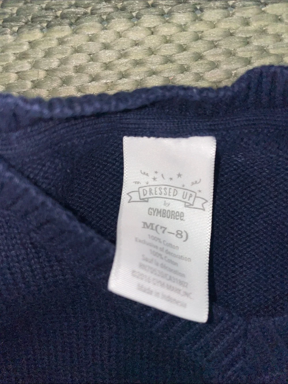 Gymboree Navy Anchor Knit Sweater Vest